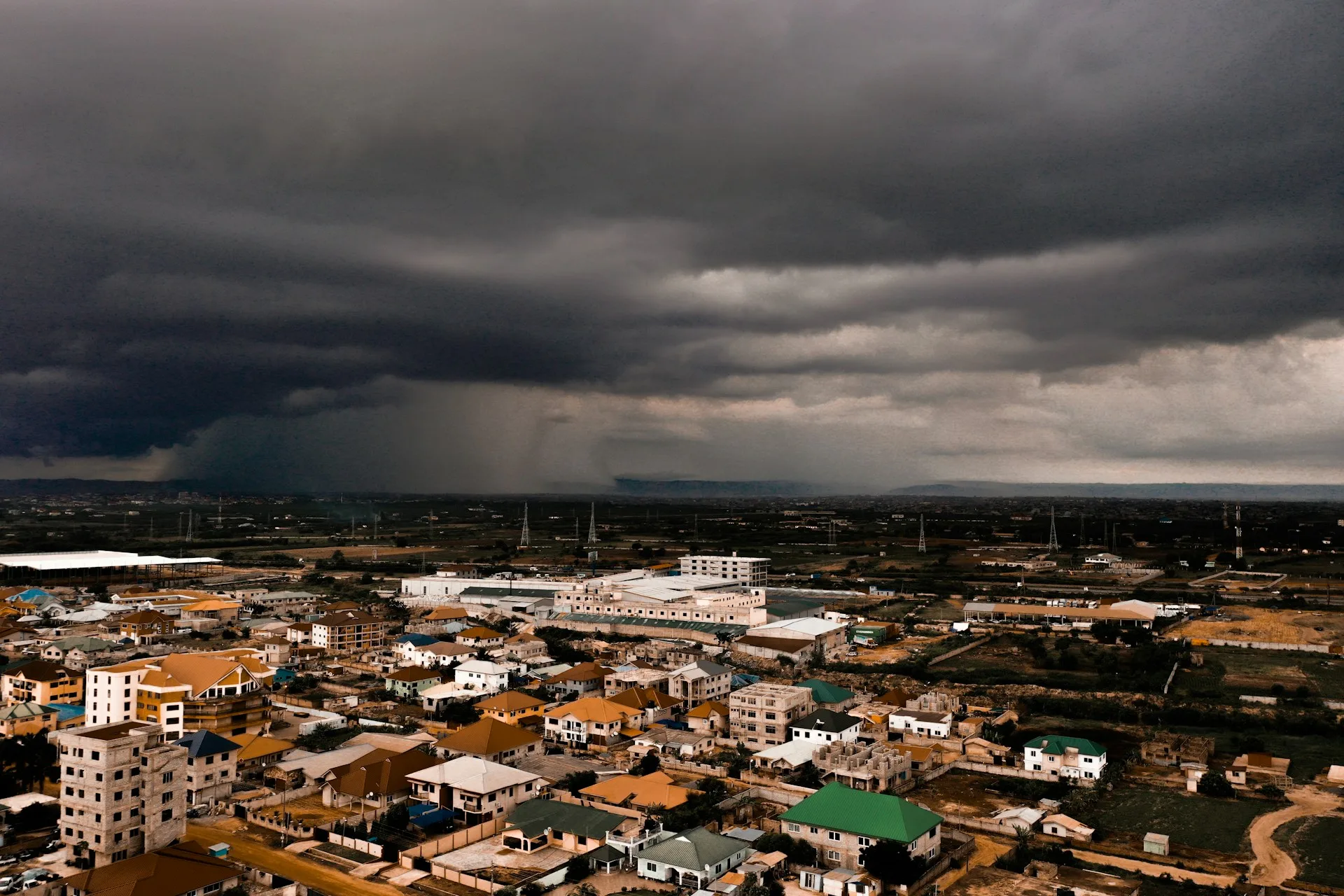 A storm over Accra, Ghana