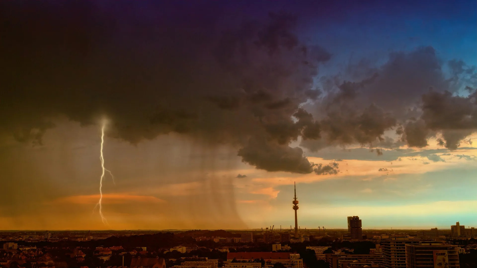 A lightning storm