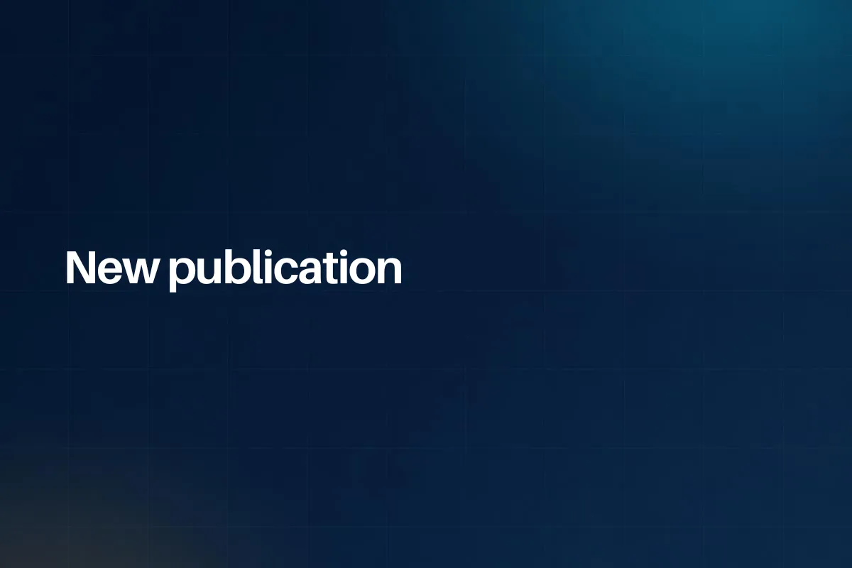 A new publication