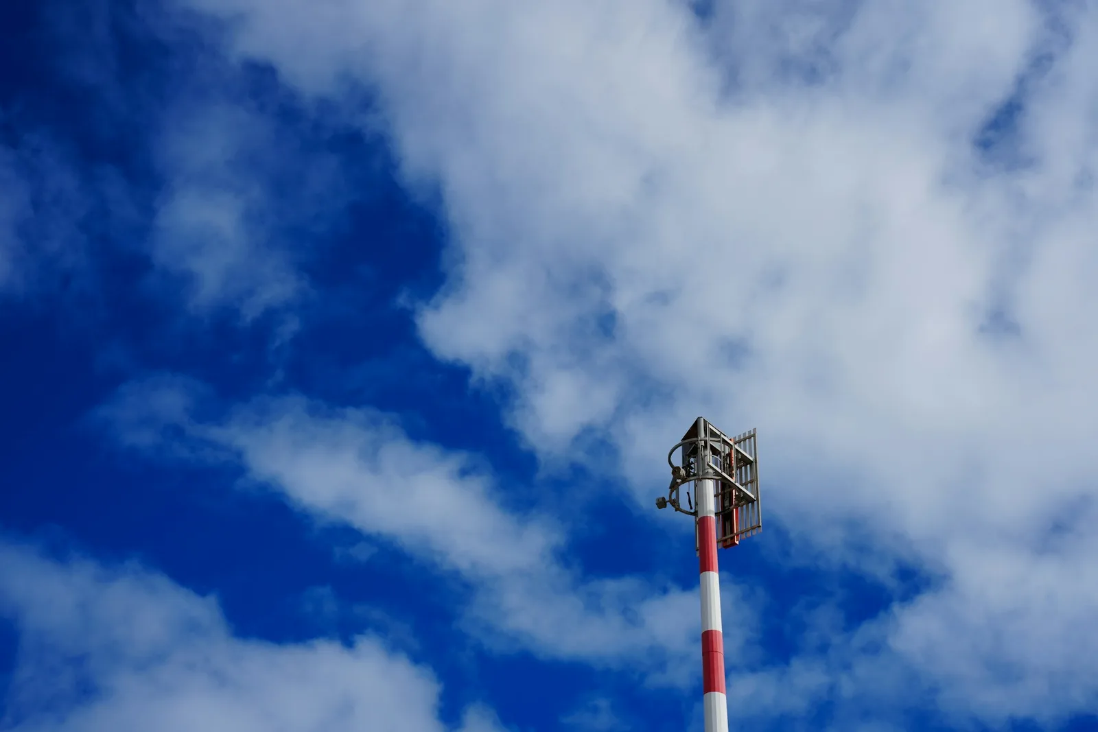 A weather radar on a hill