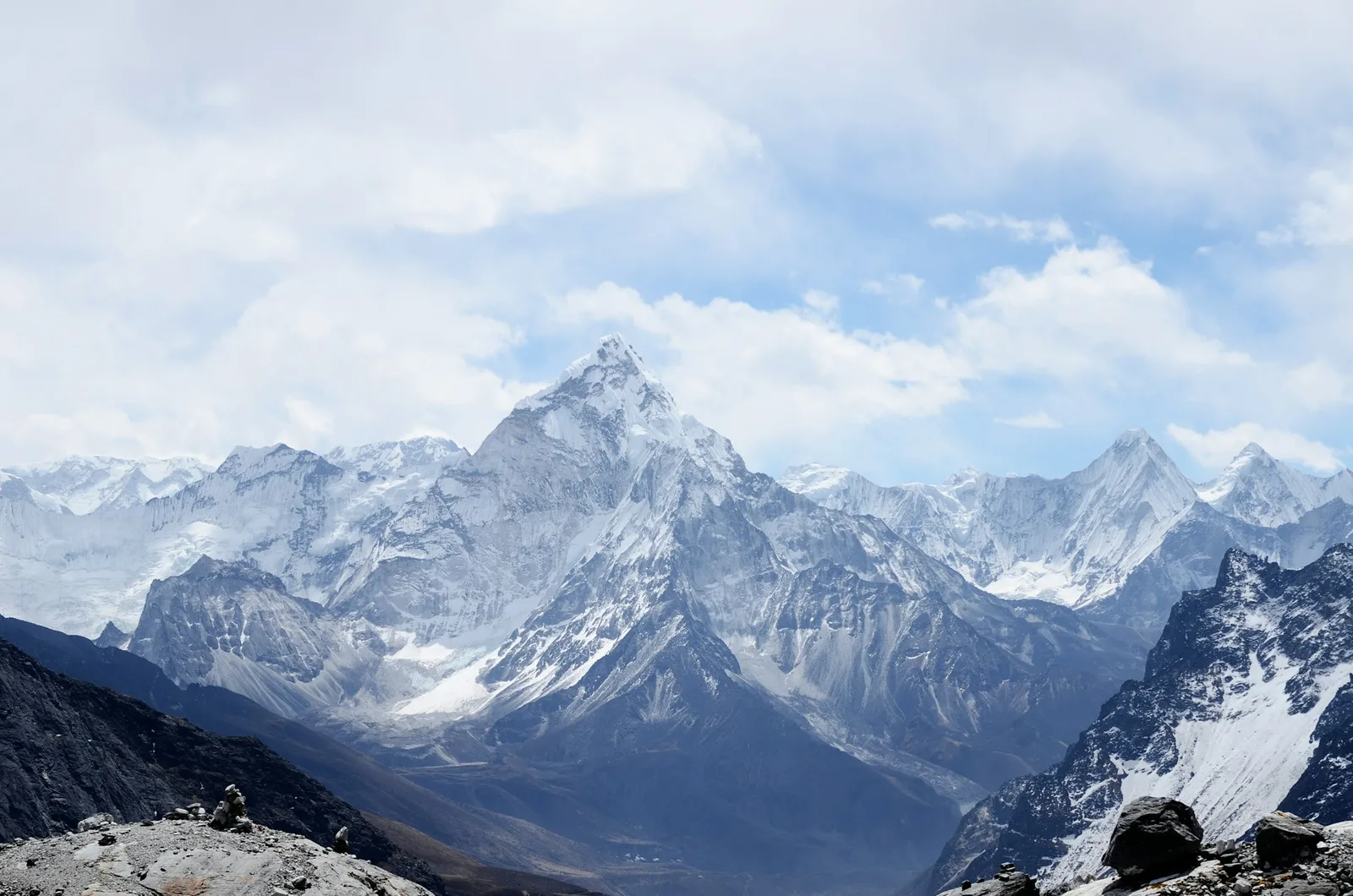 a mountain covered in snow