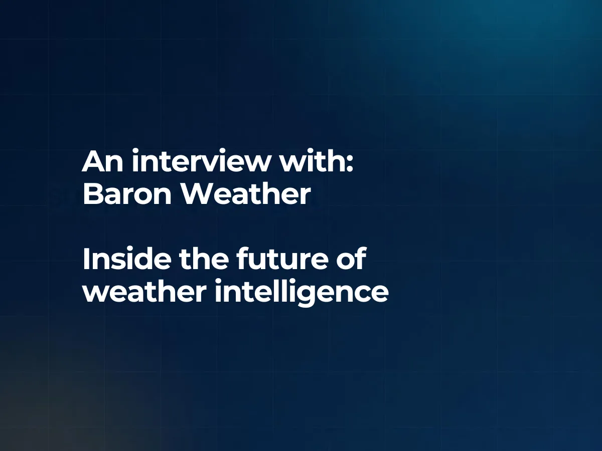 AN Interview with Baron Weather